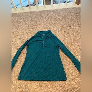 Teal athletic pullover